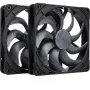 Noctua NF-A14x25 G2 PWM Sx2-PP chromax.black 140mm dviejų ventiliatorių rinkinys