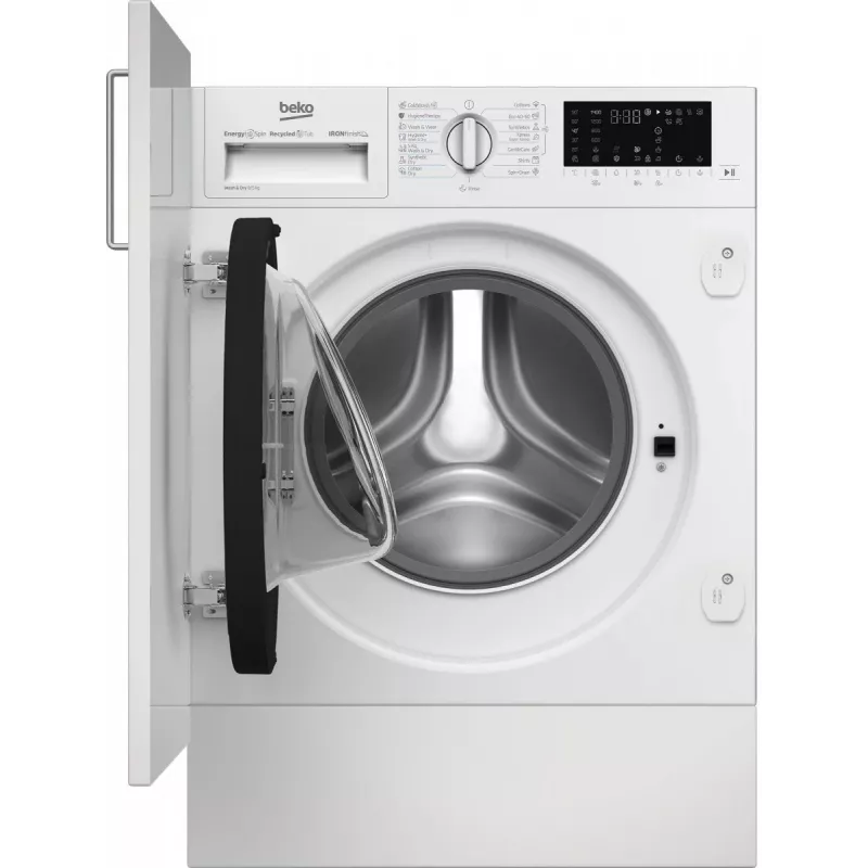 Skalbimo džiovinimo mašina BEKO B5DBT68547W įmontuojama, 8 kg skalbti / 5 kg džiovinti, 1400 aps./min.