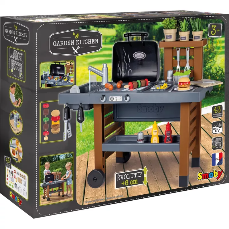 Virtuvėlė žaidimams Garten Kitchen, pilka/ruda