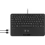 Perixx PERIBOARD-526 H DE Black kompaktiška klaviatūra su trackball