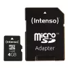 INTENSO atminties kortelė Micro SDHC 4GB Class 10 su adapteriu (3413450)