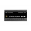 Maitinimo blokas THERMALTAKE Toughpower ATX 650W Gold, 80 PLUS Gold, 650 W, ATX, 90 mm ventiliatorius, 20+4 pin, 1x PCIe (6+2), 3x SATA, 2x Molex