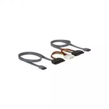 SATA All-in-One kabelis DeLOCK 84239 2x HDD 0,5 m