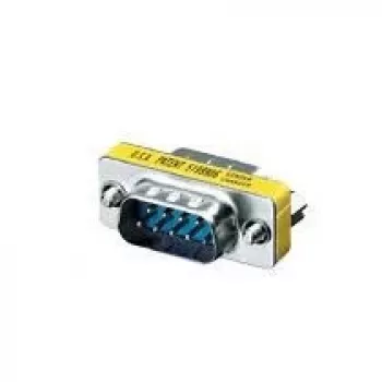 Equip Serial RS232 DB9 lyties keitiklis jungtis vyras-vyras, DB-9, DB-9, sidabrinis