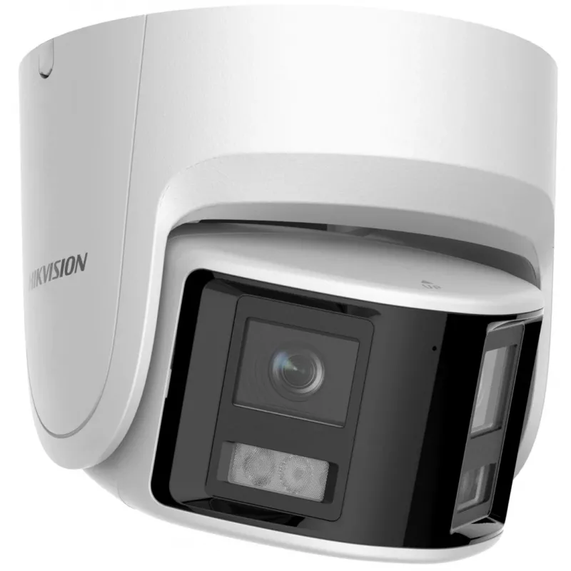 IP vaizdo stebėjimo kamera Hikvision DS-2CD2346G2P-ISU/SL 4MP kupolinė, 2,8 mm objektyvas, 180° matymo laukas, IR 30 m, IP67, PoE/DC