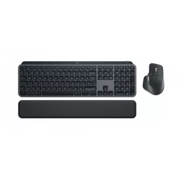 LOGITECH MX Keys S Combo - Graphite (klaviatūra ir pelė, Bluetooth, prancūziškas išdėstymas)
