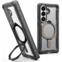 UAG Urban Armor Gear Plasma XTE Kickstand Dėklas su Magnetiniu Moduliu Samsung Galaxy S26, pelenų pilka/permatoma/titanas