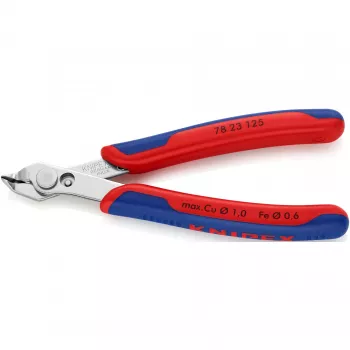 Knipex Super-Knips 78 23 125 elektronikos ir precizinių mechanizmų pjovimo replės be nuožulnos 125 mm