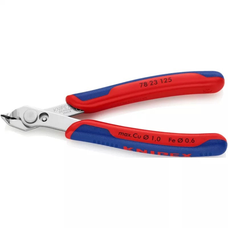 Knipex Super-Knips 78 23 125 elektronikos ir precizinių mechanizmų pjovimo replės be nuožulnos 125 mm