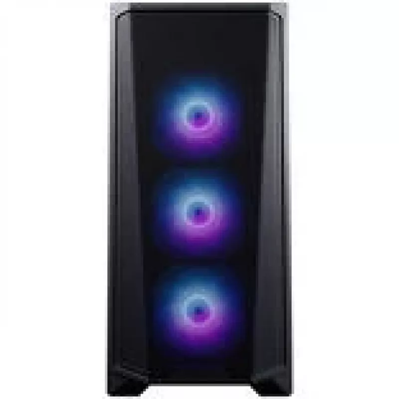 PHANTEKS Eclipse G370A PC korpusas, Midi-Tower, SSI-EEB, RGB, grūdintas stiklas - su 3x 120 mm ventiliatoriais, juodas