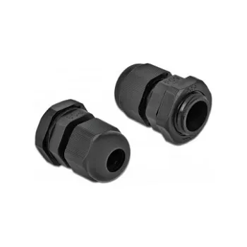 Kabelio įvadas DeLOCK 60194 juodas plastikinis 10 vnt.