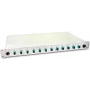 Lightwin LWL Splice Box, 12 pluoštų, 12x SC daugiamodis, 50/125µm OM3 pigtail, jungčių dėžutė (SPBOX 12G50 OM3 SC)