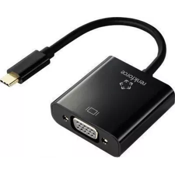 Renkforce RF-4679564 vaizdo kabelis-adapteris 0,1 m USB Type-C VGA (D-Sub) juodas (RF-4679564)