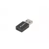 Lanberg AD-UC-UA-01 USB 3.0 tipo A (vyriškas) į USB 3.0 tipo C (moteriškas) lyties keitiklis, juodas