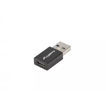 Lanberg AD-UC-UA-01 USB 3.0 tipo A (vyriškas) į USB 3.0 tipo C (moteriškas) lyties keitiklis, juodas