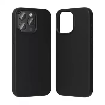 Apsauginis silikoninis dėklas Vention KUFB0-40 iPhone 15 Pro Max – juodas soft-touch dangtelis