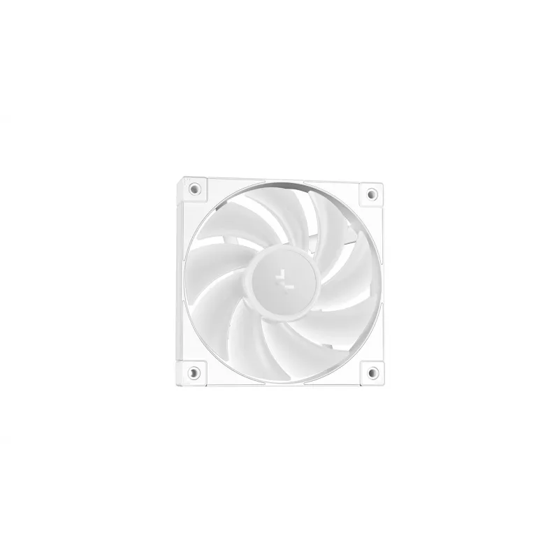 Vandens aušinimo sistema DeepCool LT240 White – 240 mm radiatorius, 2x 120 mm PWM ventiliatoriai (600–2400 RPM), 41 cm žarnos, LGA1150