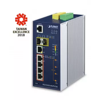 Valdomas L2+ gigabitinio Ethernet jungiklis PLANET IGS-5225-4UP1T2S