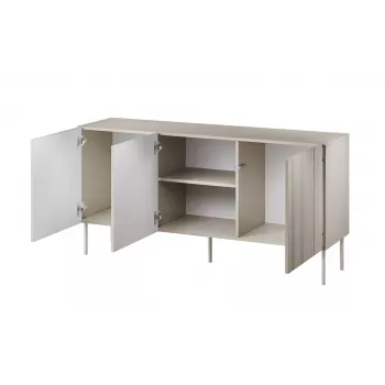 Komoda Cama Meble ISLA 1505x400x750 mm, kašmyro matinis, medžio drožlių plokštė