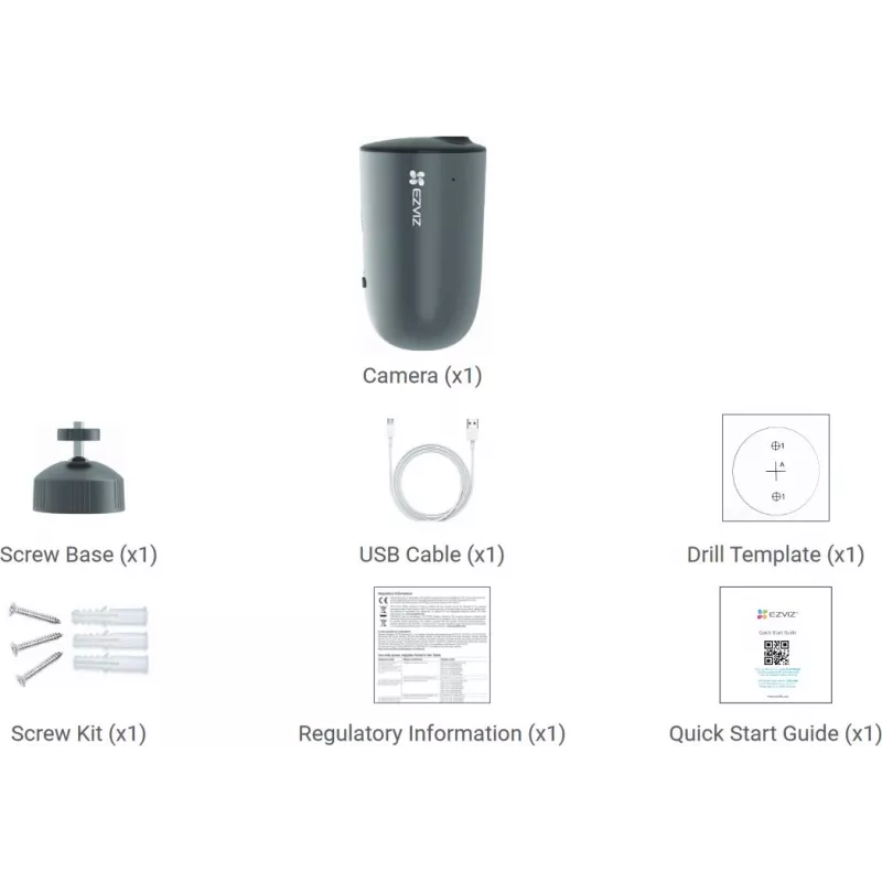 IP lauko stebėjimo kamera EZVIZ EB3 Bullet 2304 x 1296 pikseliai