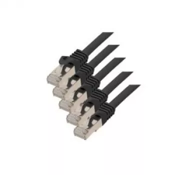Tinklo kabelis S/CONN Cat. 7 S/FTP 1 m Juodas