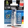 ANSMANN 18650 baterija, Li-Ion, 2600 mAh, 9,36 Wh, sidabrinė (1307-0000)