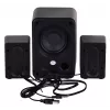 DEFENDER V11 11 W laidiniai 2.1 staliniai garsiakalbiai, USB 5 V, juodi