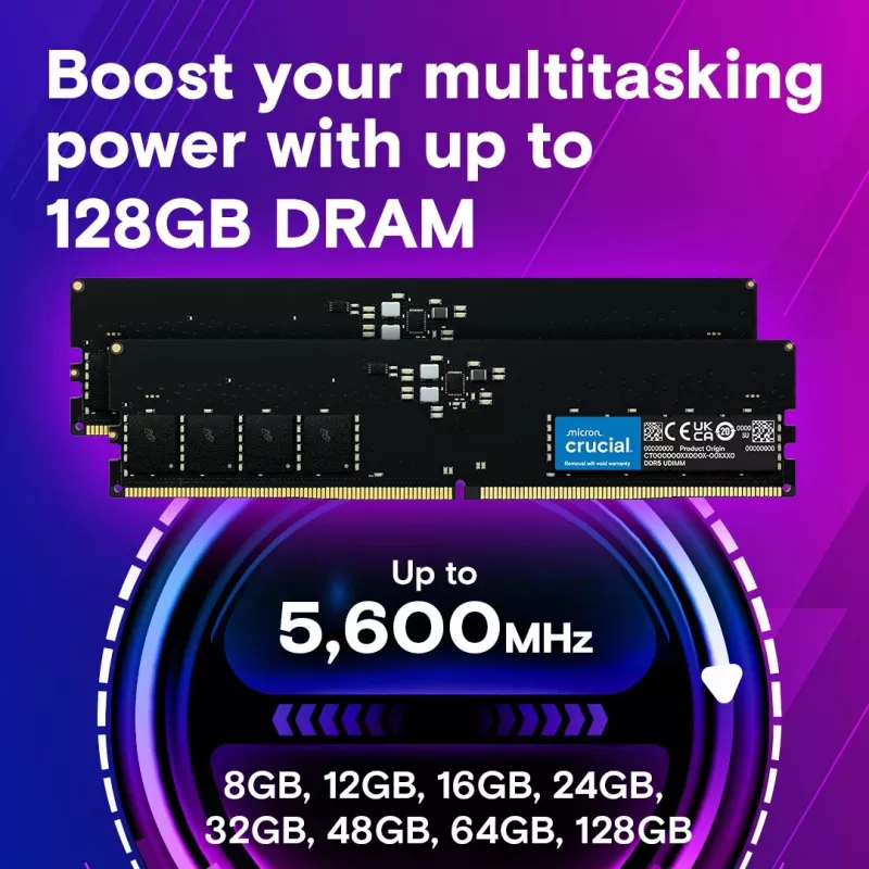 32 GB DDR5 5600 MHz CL46 atminties modulis (DIMM 288-pin, OEM Tray)