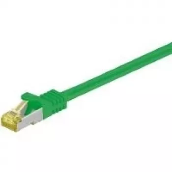 Goobay RJ45 Patch Laidas S/FTP (PiMF), su Cat.7 Žaliava, Žalias, 1,5 m - LSZH Be Halogenų, Varis, RJ45 (CAT 6A) Kištukas (91595)