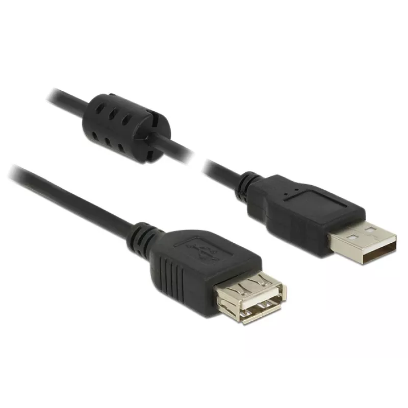 USB kabelis DeLOCK 84884 USB 2.0 1,5 m Juodas