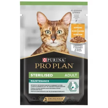PURINA Pro Plan Cat Sterilised Maintenance Chicken - šlapias kačių ėdalas - 85 g