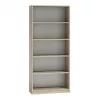 Biuro spinta knygoms Top e shop R80 SONOMA, ąžuolo spalva, 5 lentynos, 800×300×1820 mm