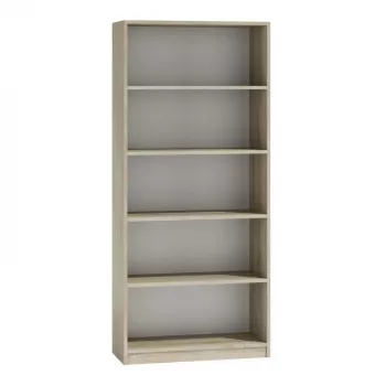 Biuro spinta knygoms Top e shop R80 SONOMA, ąžuolo spalva, 5 lentynos, 800×300×1820 mm
