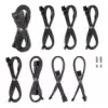 CableMod C-Series Pro ModMesh laidų rinkinys Corsair RMi/RMx/R maitinimo šaltiniams – anglies spalva