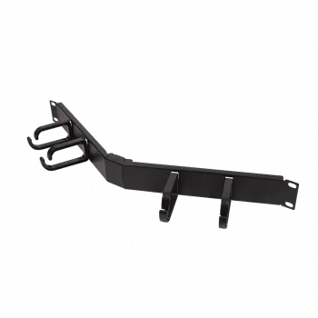 LogiLink 48,30 cm (19 inch) kabelių tvarkyklė 1U, kampuota - kabelių valdymo panelė - juoda, RAL 9005 - 1U - 48,3 cm (19 inch)