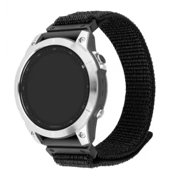 FIXED 26 mm QuickFit nailono laikrodžio dirželis, juodas