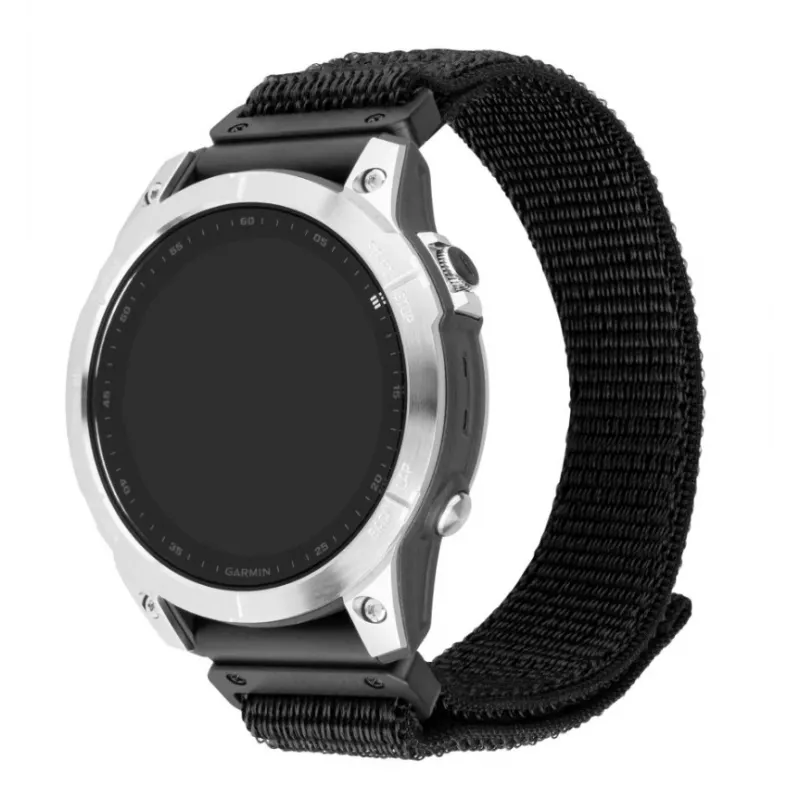 FIXED 26 mm QuickFit nailono laikrodžio dirželis, juodas
