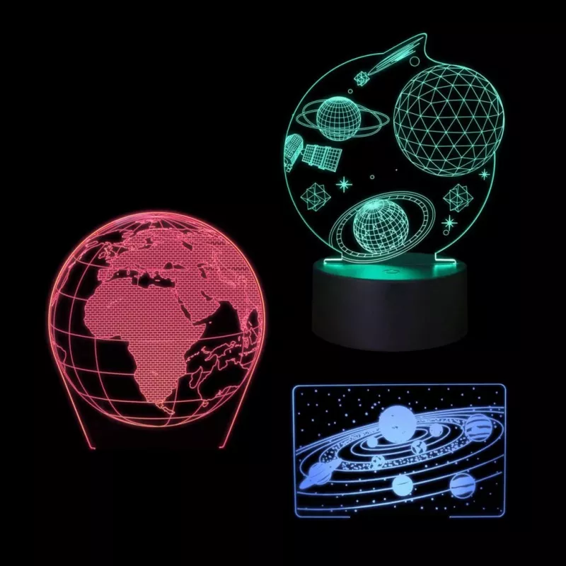 Manta SNL118RGB RGB 3D dekoratyvinė LED lempa