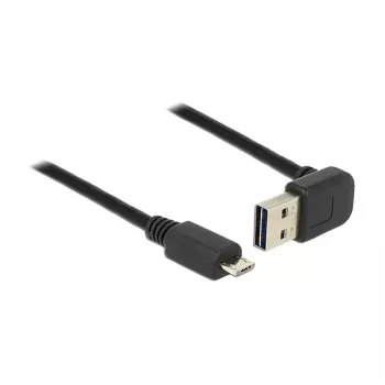 USB kabelis DeLOCK 83536 USB 2.0 2m USB A Micro-USB B Baltas