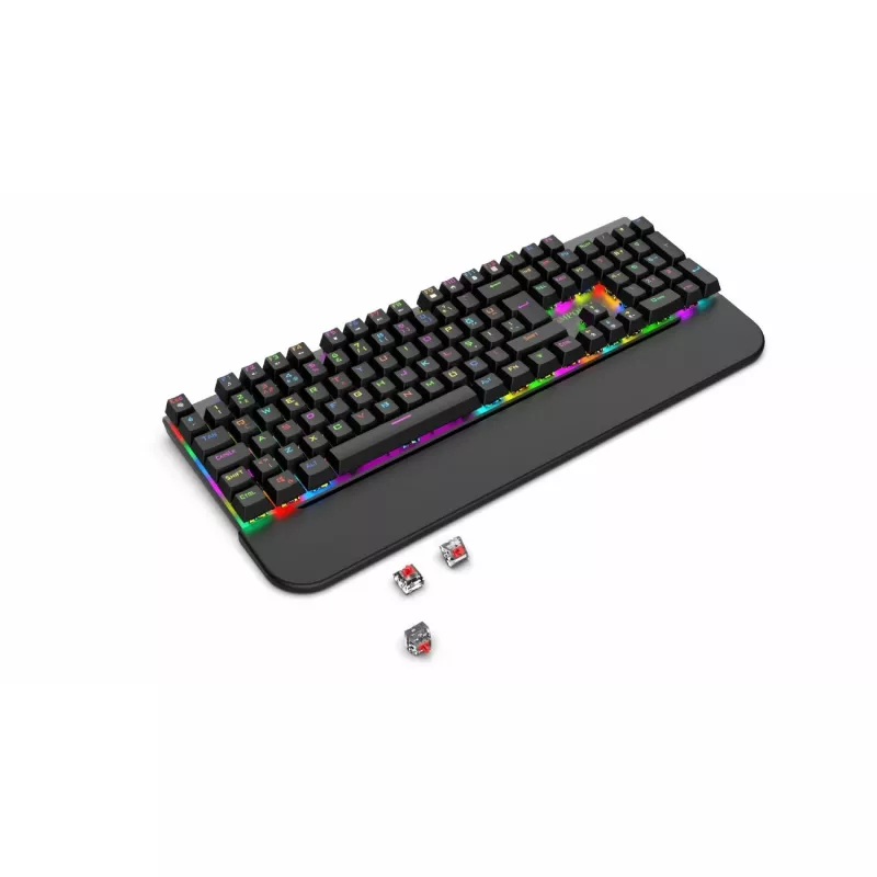 Incase Gaming Keyboard IKG-443 Mechaninė, RGB, vokiškas išdėstymas