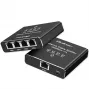 Ethernet mini jungiklis QOLTEC 52293 1x4 RJ45, 1 įėjimas 4 išėjimai, nevaldomas tinklo skirstytuvas