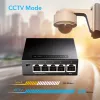 Tinklo jungiklis Cudy GS105 — 5 prievadų Gigabit Ethernet (10/100/1000), juodas, maitinimas 5 V DC
