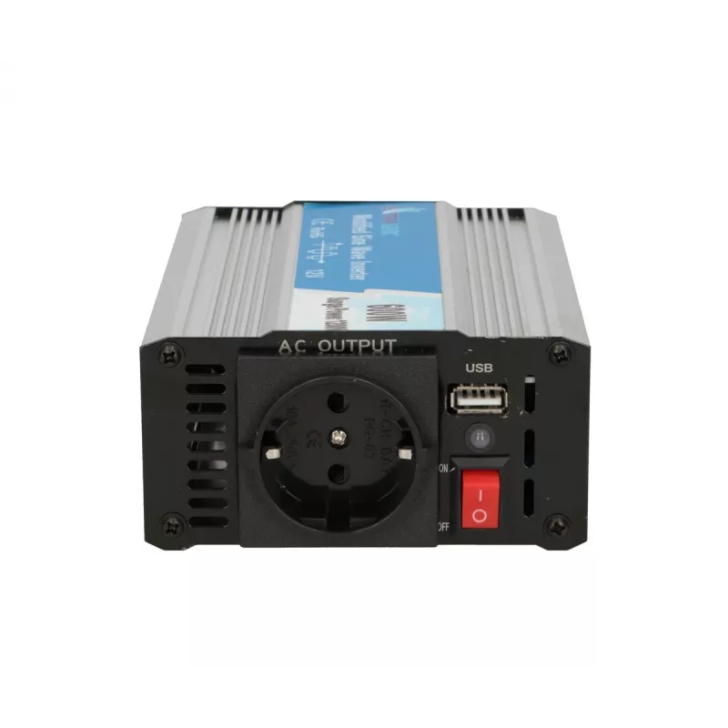 Extralink OPIM-600V įtampos keitiklis, automobilinis 12V, 600W modifikuota sinusinė banga