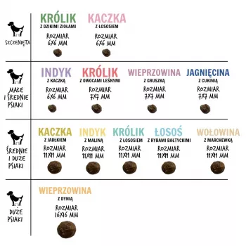Sausas šunų ėdalas PAKA ZWIERZAKA Jautiena su morkomis M — 9 kg, be grūdų, 29% baltymų, suaugusiems vidutinėms veislėms