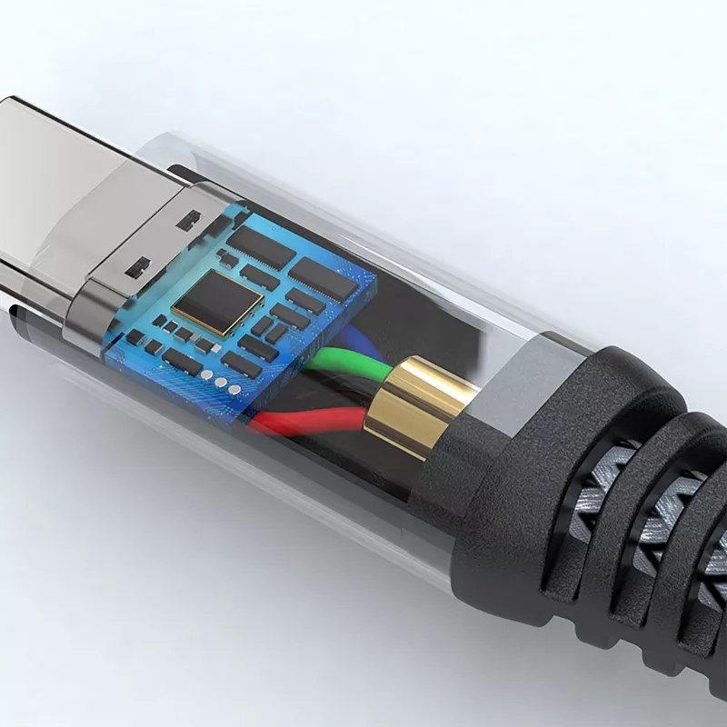 4smarts PremiumCord USB-C laidas – USB-C (M) į USB-C (M) – USB 2.0 – 20 V – 5 A – 1,5 m – 100 W – juoda