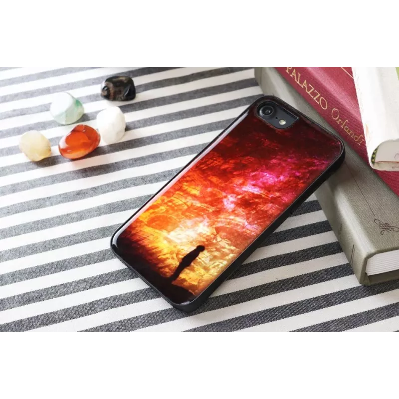 Apsauginis telefono dėklas iKins Apple iPhone 8/7 — žvaigždėtos nakties juoda