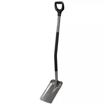 Kastuvas Fiskars Ergonomic FS.S. 1025376 pilkas – ergonomiškas sodo kastuvas