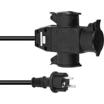 Prailginimo laidas EUROLITE 3x1,5mm 3m 3-ių lizdų