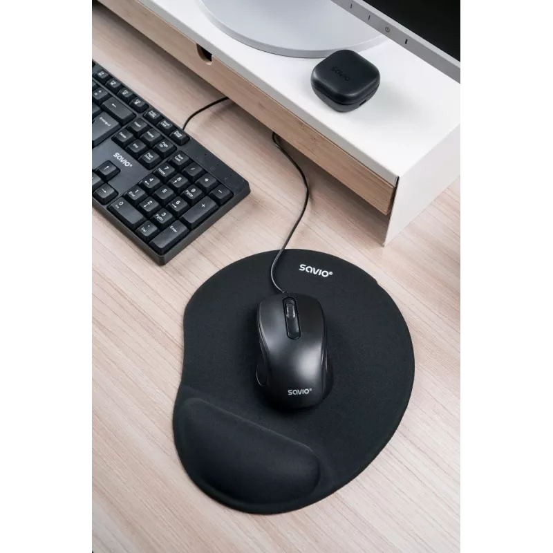 Savio KB-01 klaviatūra Home/Office USB QWERTY US English juoda