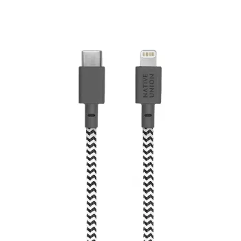 Lightning laidas native union NCABLE-KV-CL-ZEB 3 m Lightning į USB-A juodai baltas 140 g